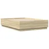 vidaXL Bettgestell Sonoma-Eiche 120x200 cm Holzwerkstoff Produktbild-Vorschau 1