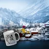 Schneemann und Esel Humor Glitzer-Kaffeebecher Produktbild-Vorschau 3