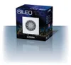 A product box for a fan is shown with a reflection on a glossy surface. Produktbild-Vorschau