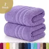 Lavea® 2er Set Duschtuch 70x140 cm, 100% Baumwolle – Produktbild-Vorschau 1