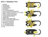 EDC Multitool Schlüsselanhänger 20 in 1 Fahrrad Produktbild-Vorschau 3