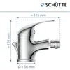 SCHÜTTE Bidetarmatur ATHOS PLUS, Wasserhahn Bad zierlich, Produktbild-Vorschau 5