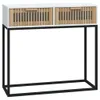 vidaXL Konsolentisch Weiß 80x30x75 cm Holzwerkstoff und Produktbild-Vorschau 1