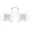 Carrello da ufficio vidaXL, bianco lucido, 60x45x60 cm, Anteprima dell’immagine prodotto 10