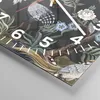 Wanduhr - Quadrat - Glasuhr - Asiatisch Reiher Blumen - Produktbild-Vorschau 5