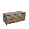 Sitzbank Gartenbank mit Auflagenbox Rattan Kissentruhe Produktbild-Vorschau 9