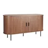 Möbilia Sideboard | 2 Schiebetüren | B 140 x T 40 x H 76 cm Produktbild-Vorschau 3