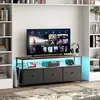 CDGlobal Kommode mit Schubladen, LED, Multifunktionaler Produktbild-Vorschau 1