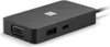 A black Microsoft USB-C travel hub with a VGA port, a USB-A port, and a USB-C port. Produktbild-Vorschau