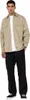 A man wearing a khaki shirt and black pants. Produktbild-Vorschau