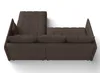 AX LIVING Ecksofa Braun mit Schlaffunktion und Bettkasten Produktbild-Vorschau 4