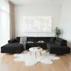 Sofiland Ecksofa Aller U-Form rechts 345x202 cm Schwarz mit Produktbild-Vorschau 1
