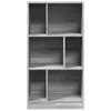 Bücherregal Grau Sonoma 57x28,5x107,5 cm Holzwerkstoff Produktbild-Vorschau 4