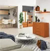 Kommode mit 4 Schubladen & 2 Türen, 110x80x35, Wohnzimmer, Produktbild-Vorschau 2