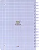The back cover of a Pusheen A5 notebook with a grid pattern. Náhľad obrázku produktu