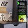 A bedside table with a lamp and a power outlet with a smart plug attached. Podgląd zdjęcia produktu