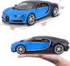 Bburago 1:18 Plus Bugatti Chiron modrá Podgląd zdjęcia produktu 30