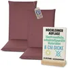 Pillows24 - 2x Hochlehner Auflagen 120x50x8 cm | Bequeme & Produktbild-Vorschau 1