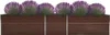 vidaXL Garten-Hochbeet Verzinkter Stahl 400×80×77 cm Braun Produktbild-Vorschau 2