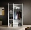 Karl Armoire à portes battantes 120 cm Blanc Voir les images du produit 11