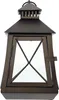 Klassische Laterne Metall & Glas 25cm – Gartenlaterne Produktbild-Vorschau 3