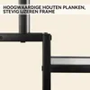 Puluomis wandplank met RGB-verlichting, 120 cm, MDF-houten Productafbeelding-voorbeeld 6