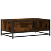 vidaXL Couchtisch Räuchereiche 90x57x35 cm Holzwerkstoff Produktbild-Vorschau 1
