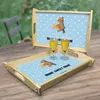 Mr. & Mrs. Panda tablett holz Bär Zuhause - Blau Pastell - Produktbild-Vorschau 2