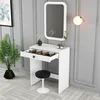 Skye Decor, Lizbon Mirror - White, Schminktisch, Weiß, 100 Produktbild-Vorschau 3
