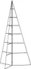 vidaXL Albero di Natale in metallo per decorazioni nero 180 Anteprima dell’immagine prodotto 7