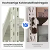 FLEXISPOT Werkbank aus Stahl, Arbeitstisch mit Lochwänden Produktbild-Vorschau 4