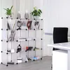 dibea Würfelregal 16 Fächer, modulares Stecksystem, Produktbild-Vorschau 3