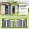 Metall Geräteschuppen Gerätehaus, 1.8x2.4m Produktbild-Vorschau 4