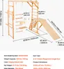 SucceBuy Indoor-Spielplatz Klettergerüst (8-in-1), Produktbild-Vorschau 7