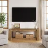 TV-meubel 160 cm voor televisies tot 75 inch, met houtlook Productafbeelding-voorbeeld 4