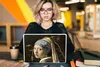 MuchoWow® Laptop Aufkleber Sticker Cover Mädchen mit einem Produktbild-Vorschau 5