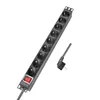 LogiLink PDU9C02, Pionowa, Aluminium, Czarny, 9 x gniazdo Podgląd zdjęcia produktu 16