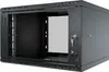Rack Cabinet 19" 6U, 450mm, Glass Door, Black Náhľad obrázku produktu 1