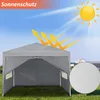LZQ 3x3m Faltpavillon Pavillon Faltbar mit 4 Seitenwänden, Produktbild-Vorschau 5