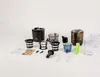 Various parts of a juicer are laid out on a white background. Produktbild-Vorschau