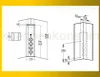 Technical drawing with dimensions of a corner power strip. Produktbild-Vorschau