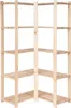 STOLMAK Holzregal Eckregal 83x170x38 cm Kiefernholz Produktbild-Vorschau 1