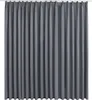 A full-frame shot of a gray curtain hanging from a rod. Produktbild-Vorschau