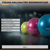 Body Ball Hanger Modular – držiak na 3 gymnastické lopty Ø Náhľad obrázku produktu 2