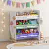 Dětský regál "Boiro" s 9 skládacími boxy 60 x 62 x 30 cm Náhled obrázku produktu 1