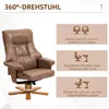 HOMCOM Relaxsessel mit Hocker, Fernsehsessel, Polstersessel Produktbild-Vorschau 4