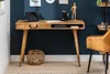 Massiver Schreibtisch RETRO 120cm Mangoholz Bürotisch mit Produktbild-Vorschau 2