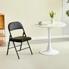 mcc direct Lot de 2 chaises pliantes en similicuir Chaises Voir les images du produit 2