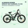 HITWAY Off-Road E-Bike 26 Zoll 4.0 Fat Tire MTB Produktbild-Vorschau 6