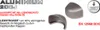 Marketing image showing aluminum toe cap features and specifications. Produktbild-Vorschau